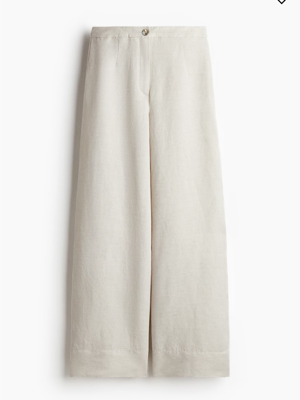 H & M Linen Blend Off White Pants